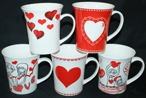 Picture of COFFEE MUGS HEART DESIGN CU111