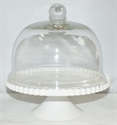 Picture of GLASS CAKE DOME+METAL STAND 20CM BW589
